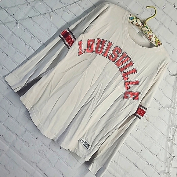 2015 Victoria's Secret PINK Sequins Louisville Cardinals Cards Long Sleeve Sz S - Picture 3 of 17